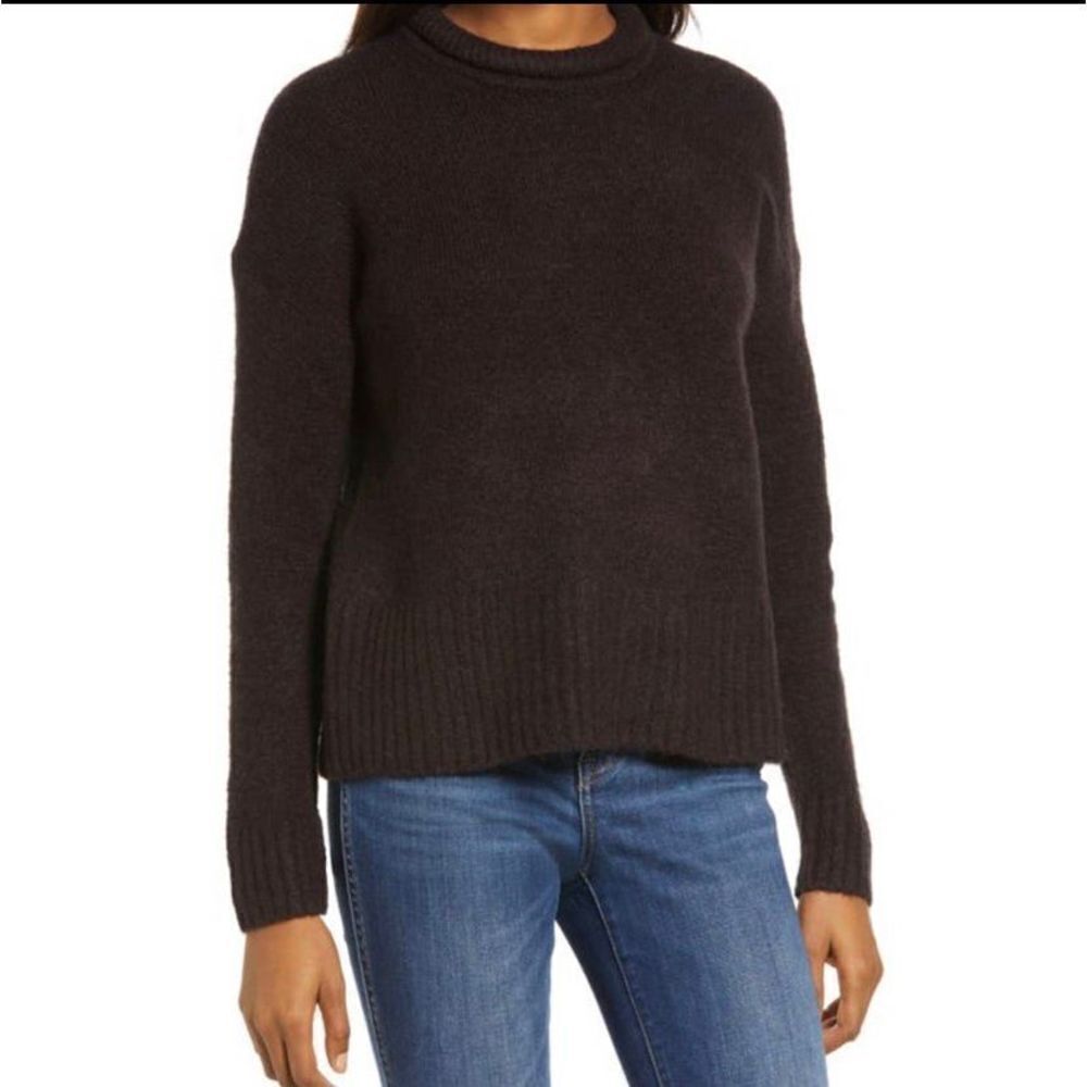 Madewell Fulton Pullover Sweater in‎ Raisin Women’s Size XXS